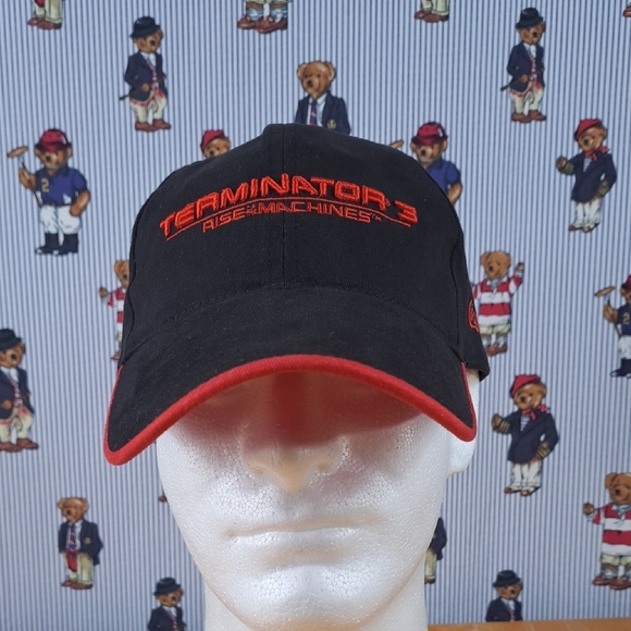 Terminator 3 Rise of the Machines 2003 offical licensed movie promo pull tab hat - Picture 1 of 8